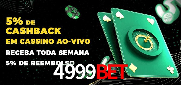 Promoções do cassino ao Vivo 4999bet